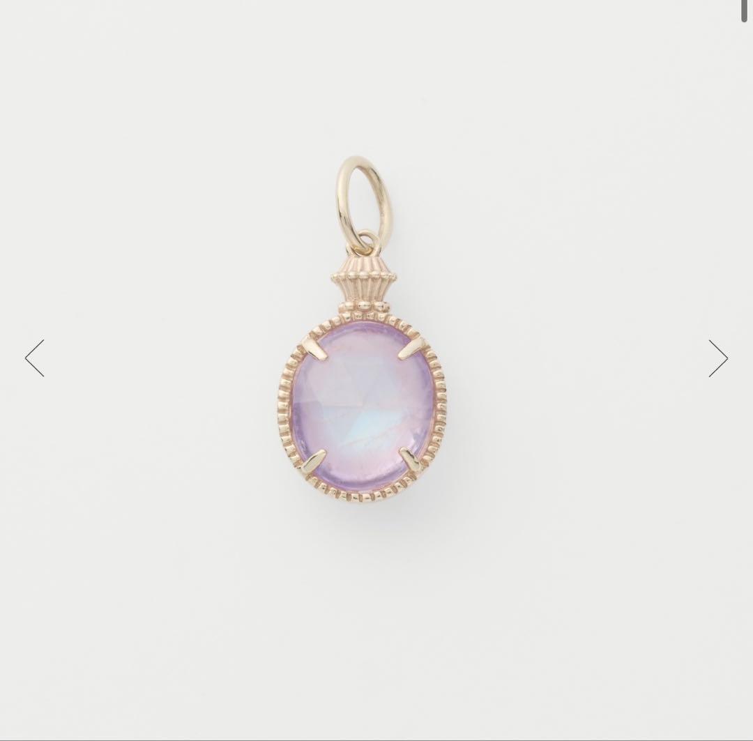 ぽよさん専用！agete K5 アメジスト ラブラドライトチャーム 両A面