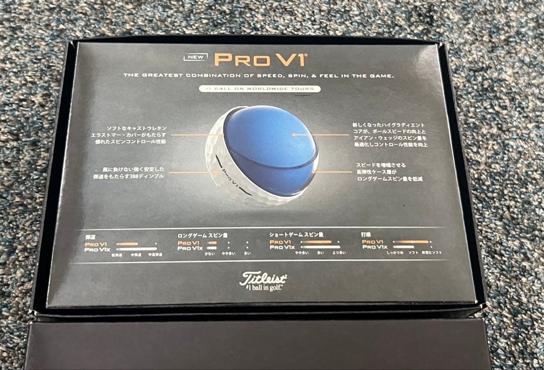 【36球】Titleist Pro V1 JCB THE CLASS【@450】