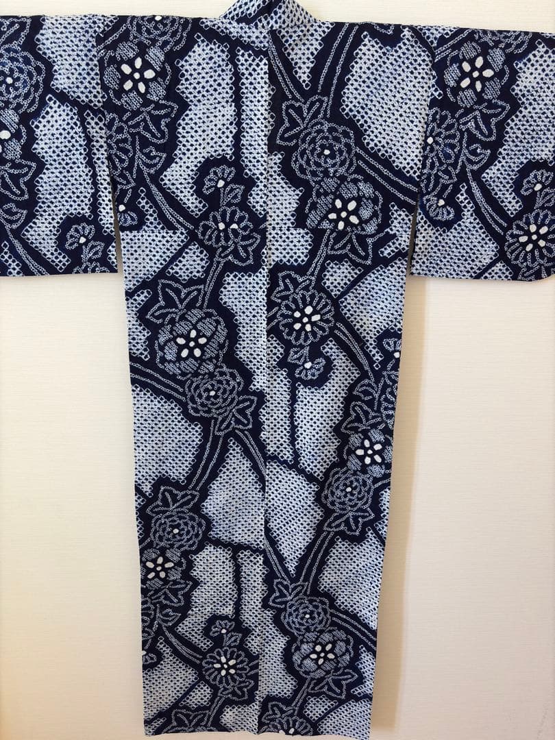 有松絞り　浴衣　身丈157センチ