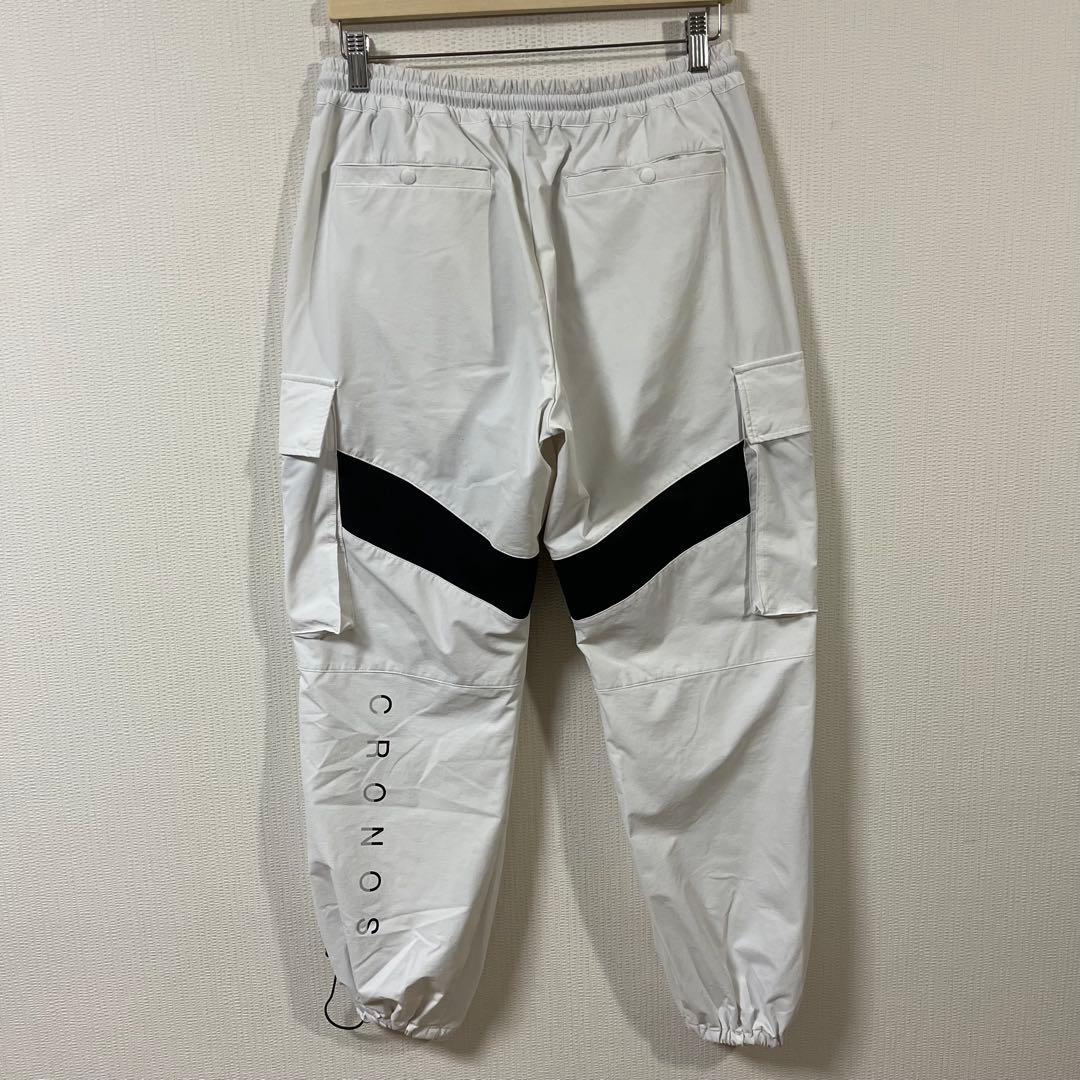 クロノス　CRONOS　ナイロンストレッチカーゴパンツ　Lサイズ　ホワイト