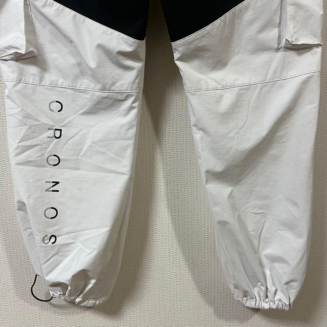 クロノス　CRONOS　ナイロンストレッチカーゴパンツ　Lサイズ　ホワイト