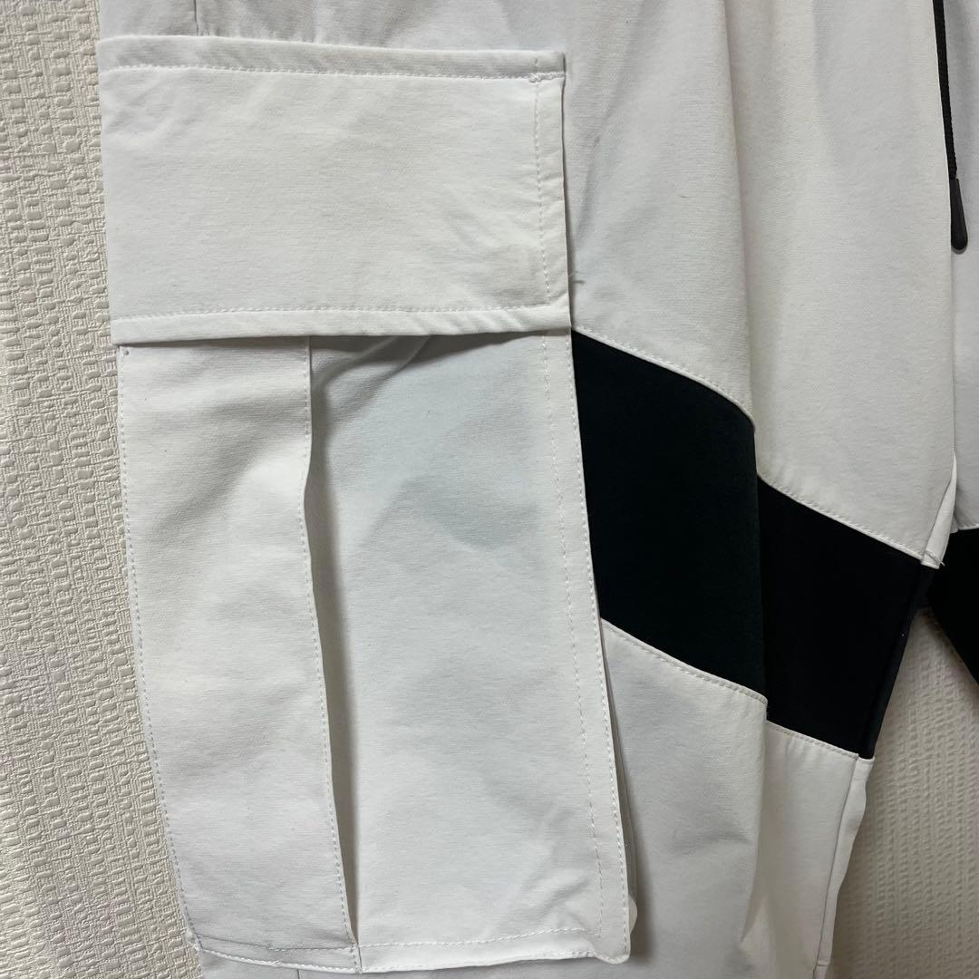 クロノス　CRONOS　ナイロンストレッチカーゴパンツ　Lサイズ　ホワイト