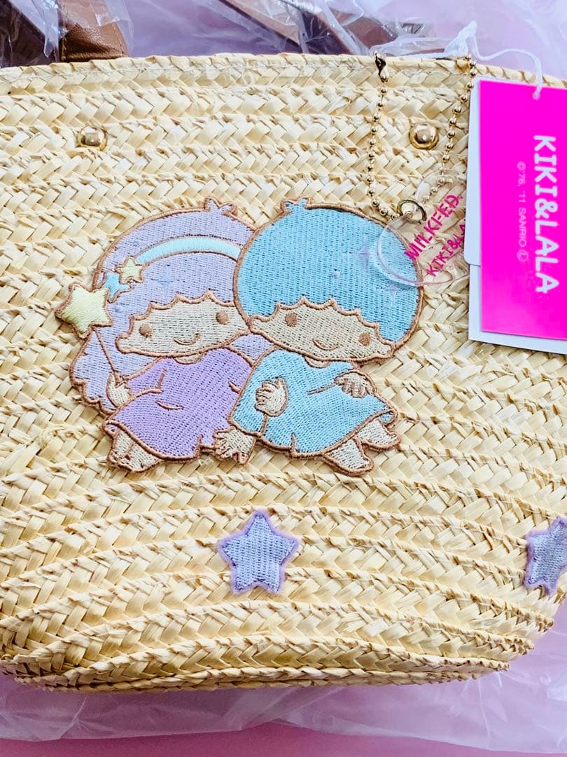MILKFED. リトルツインスターズ コラボかごバッグ キキララ