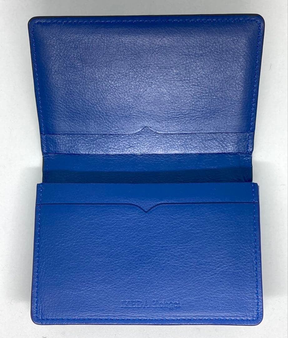 池田工芸 クロコダイル カードケース ブラック/ブルー