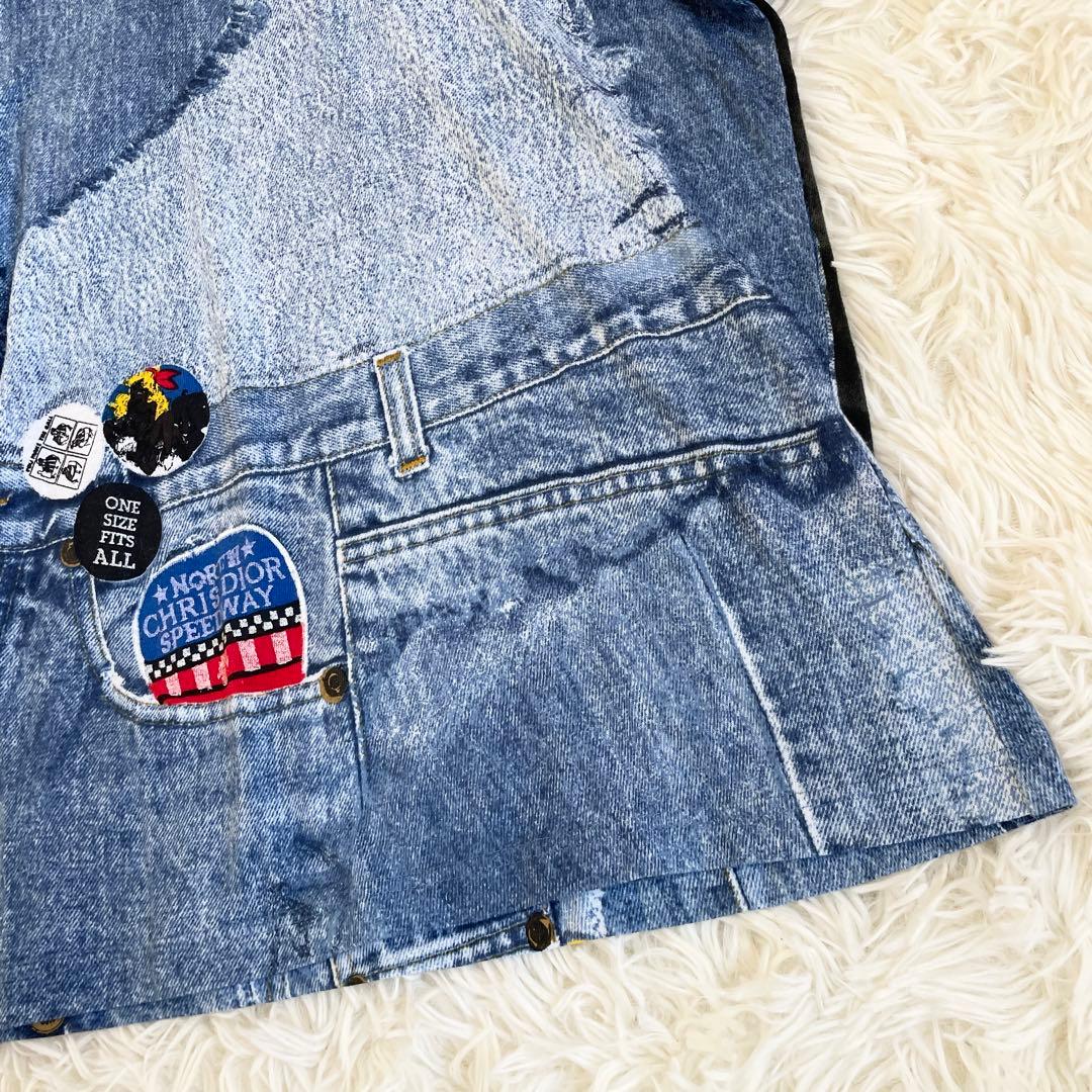 新品未使用　クリスチャンディオール　ガリアーノ　Tシャツ　デニム　Lサイズ　青