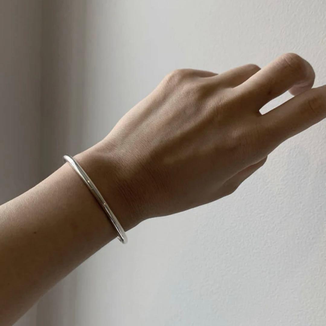 美品 LORO line bangle 01 silver