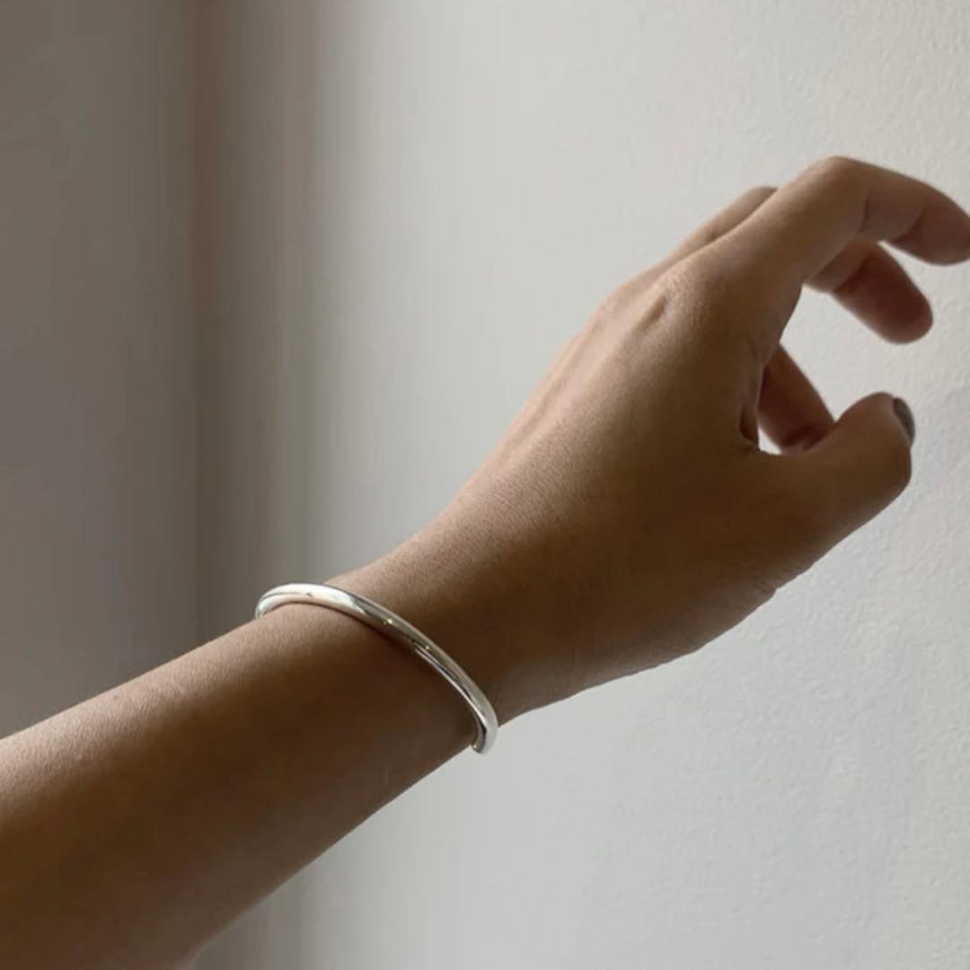 美品 LORO line bangle 01 silver