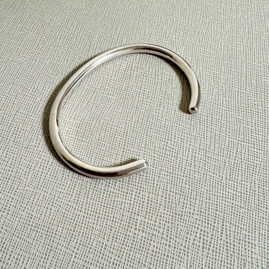 美品 LORO line bangle 01 silver