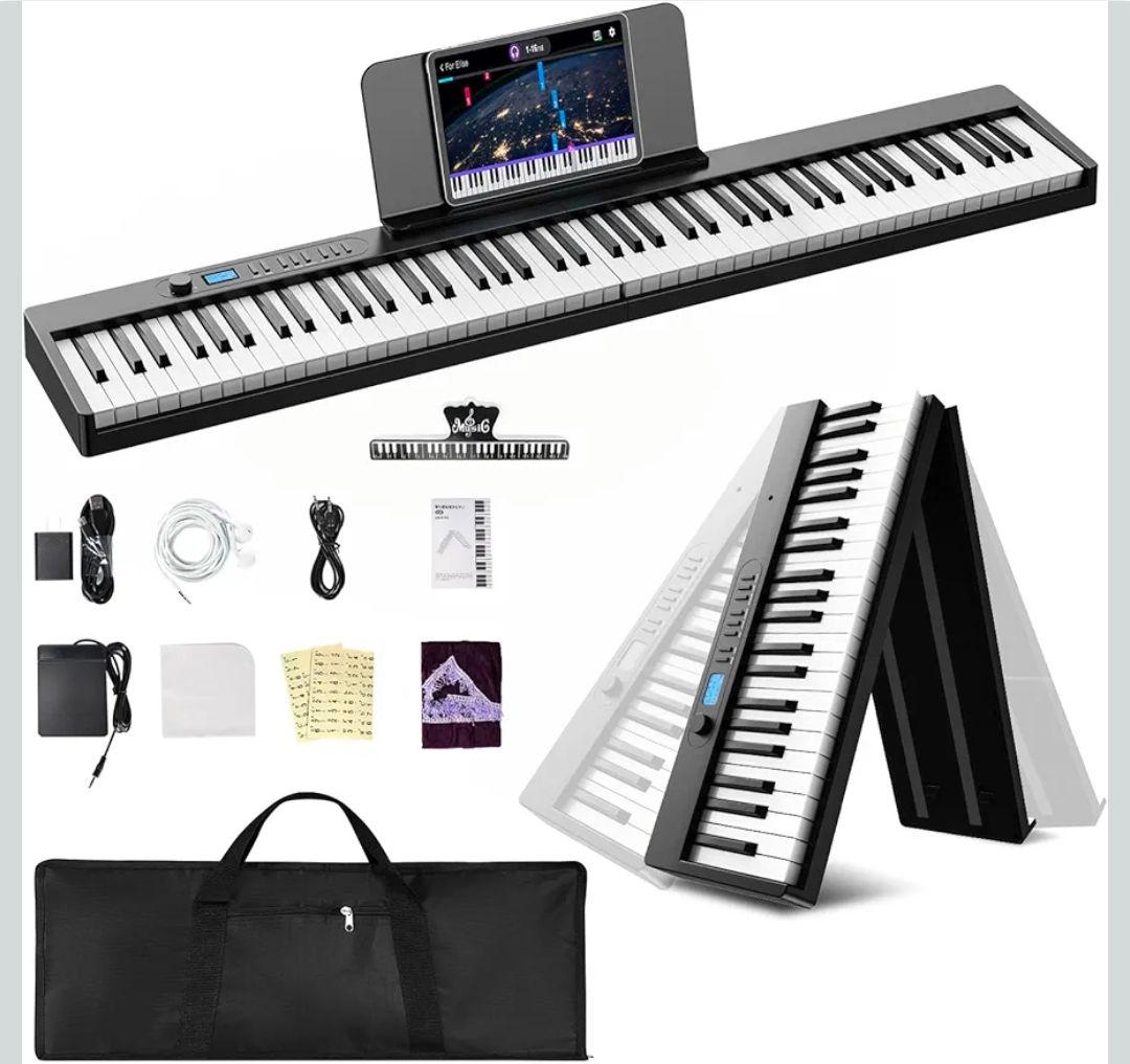 多機能＆高性能な折りたたみ式 電子ピアノ（88鍵）