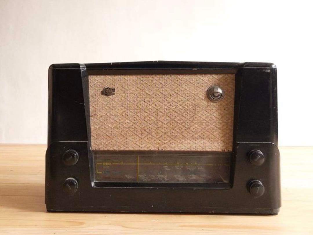真空管ラジオ　ゼネラル　昭和初期　古道具　ビンテージ　アンティーク　レトロ