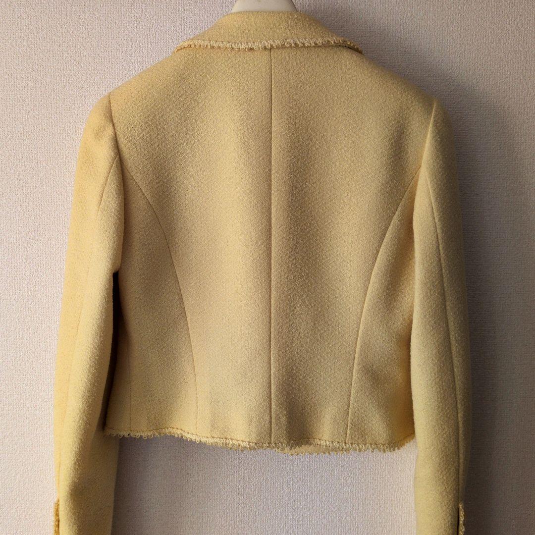 CHANEL テーラードジャケット イエロー
