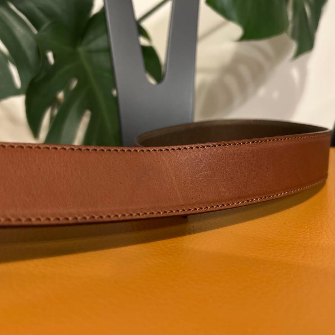 LOEWE アナグラム リバーシブルベルト ブラウン 80/32