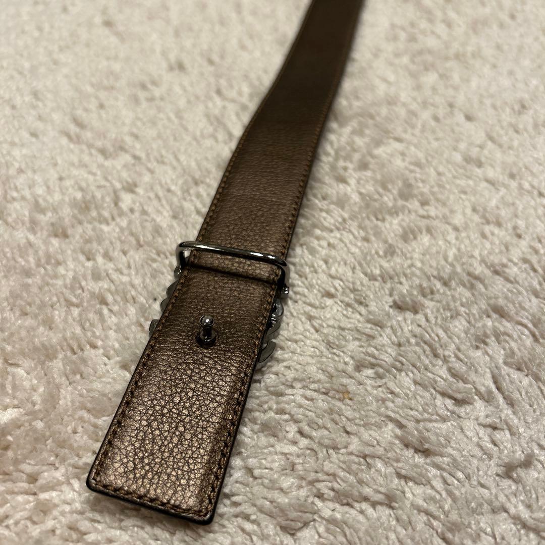 LOEWE アナグラム リバーシブルベルト ブラウン 80/32