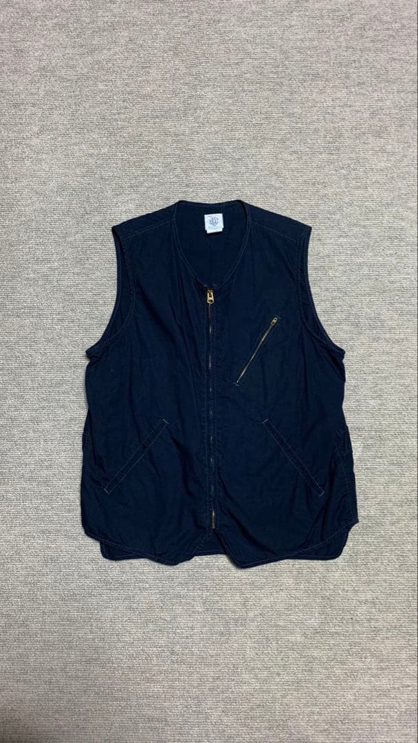 post overalls ポストオーバーオールズ ネイビー ベスト M