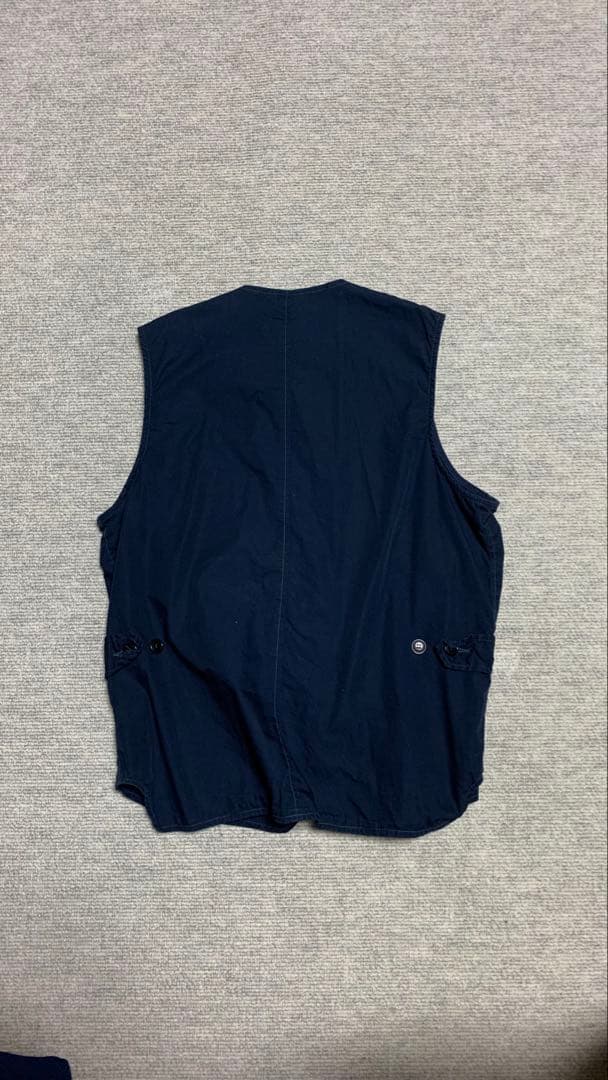 post overalls ポストオーバーオールズ ネイビー ベスト M