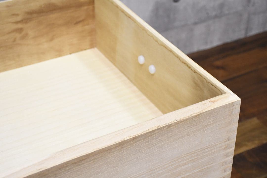 EGK3 未使用保管品 総桐 収納ケース 3段 キャスター付き 高さ72.5cm