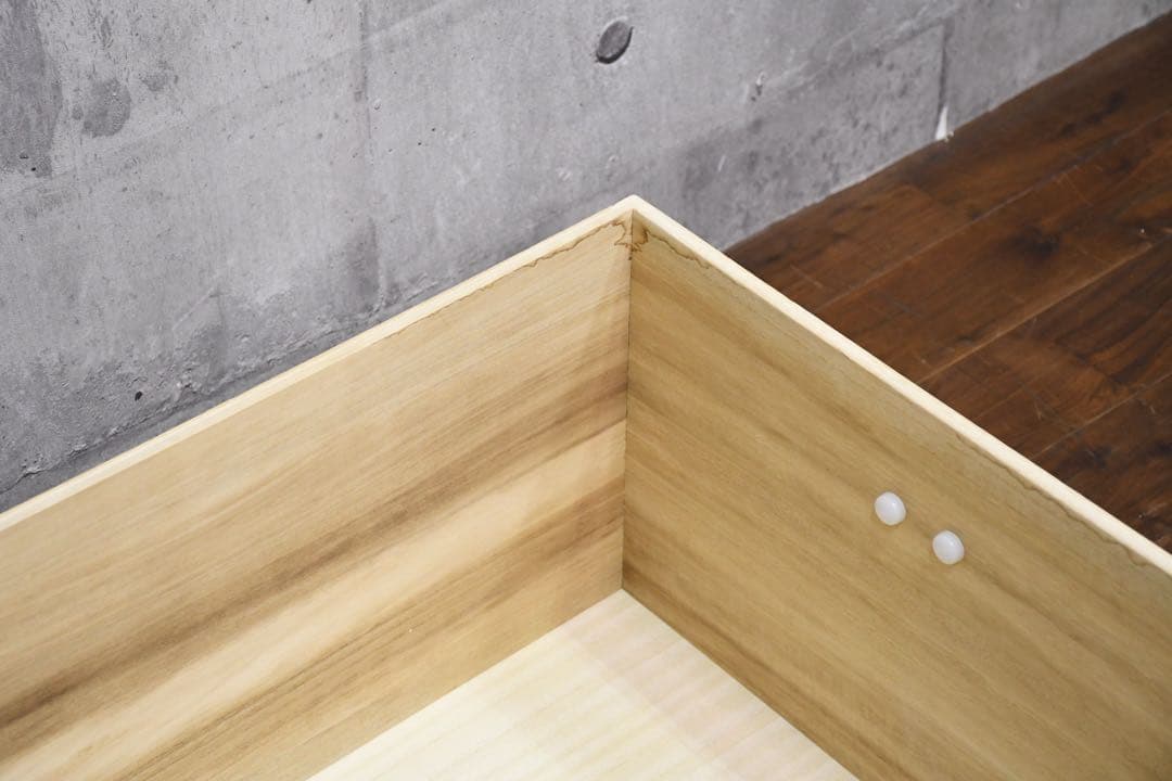 EGK3 未使用保管品 総桐 収納ケース 3段 キャスター付き 高さ72.5cm