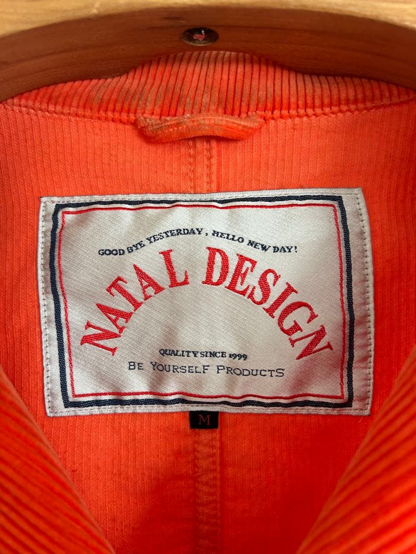 NATAL DESIGN ジャケット　メンズ　コーデュロイ　オレンジ