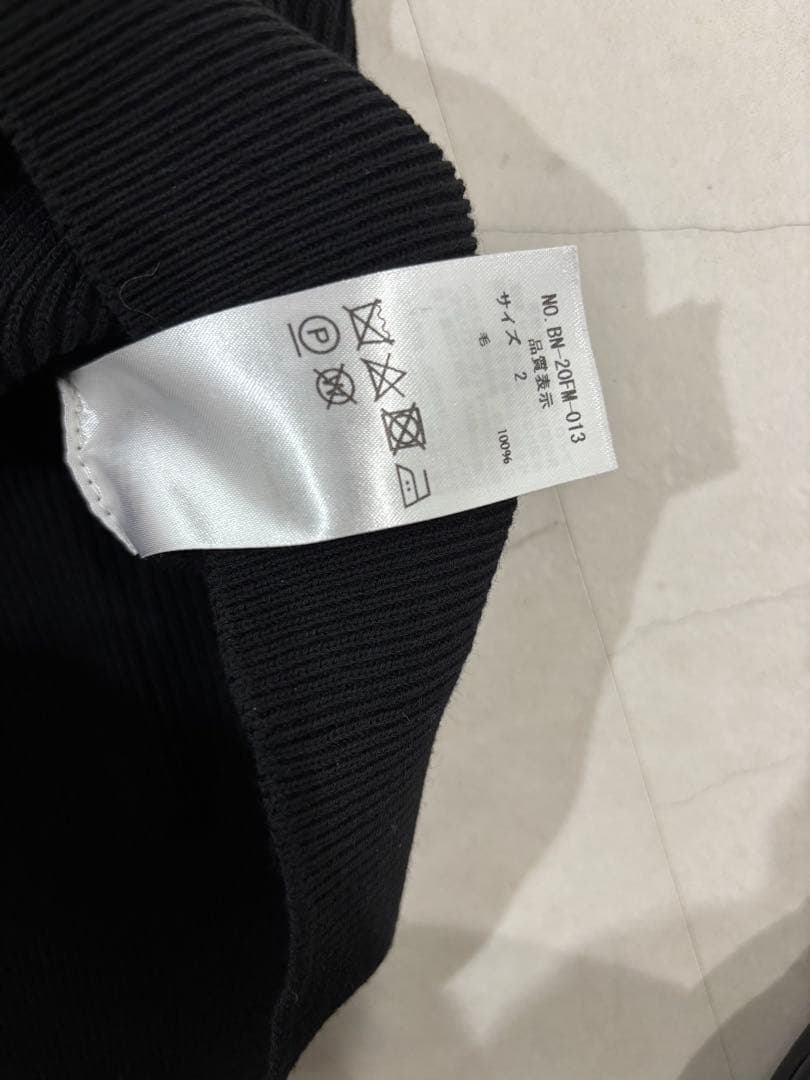 [BATONER) SIGNATURE CREW NECK バトナーニット黒