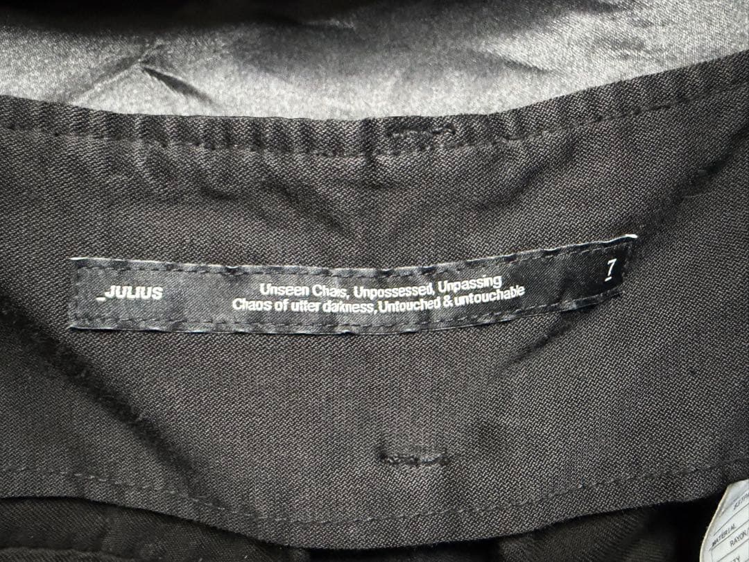 JULIUSユリウス/RAYONCOTTON RATINE TROUSERS12