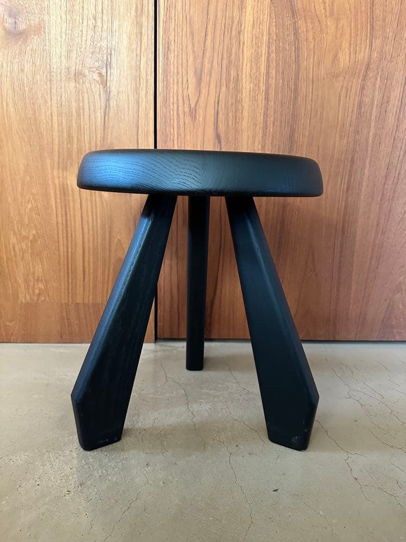 シャルロット・ペリアン　メリベルスツール　ブラック　カッシーナ社製