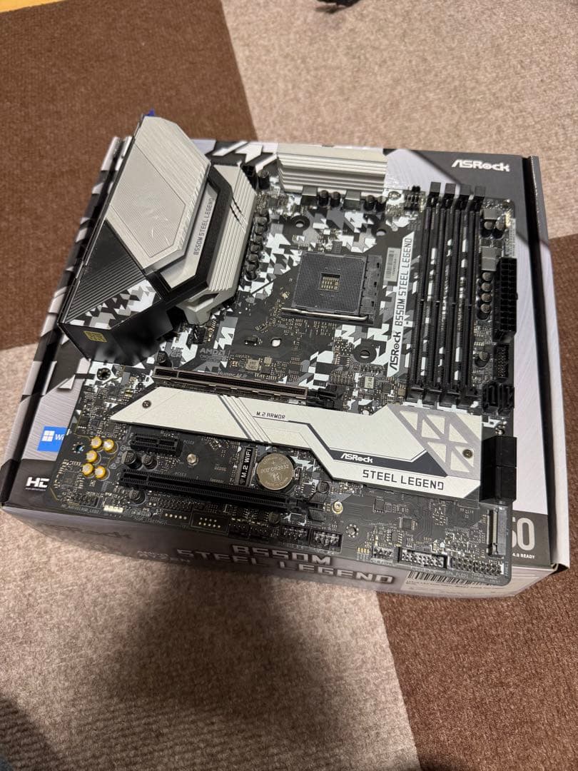 【動作確認美品】ASRock B550M STEEL LEGEND マザーボード