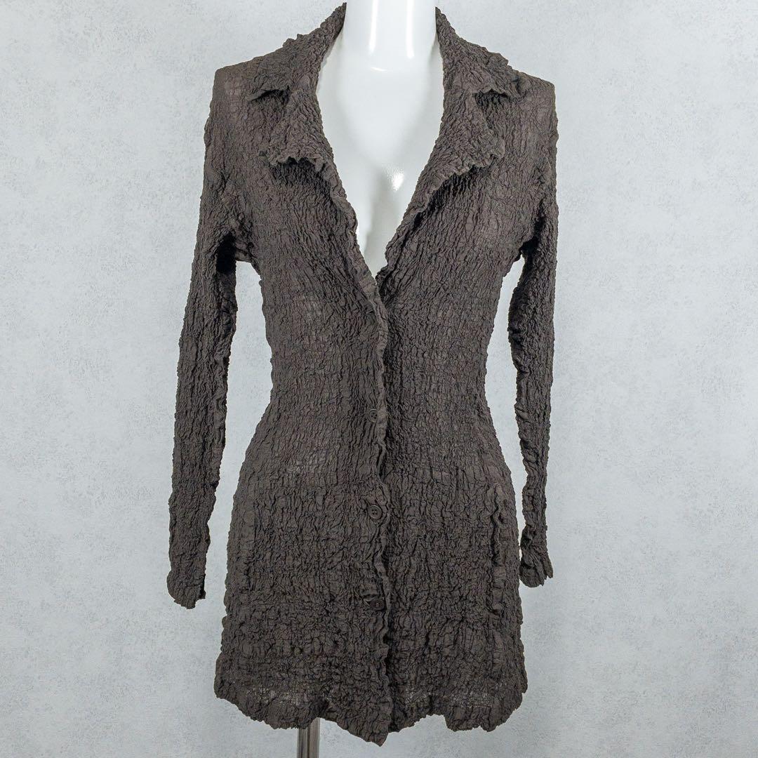 ISSEY MIYAKE ME カリフラワー　シワ加工　カーディガン　ジャケット