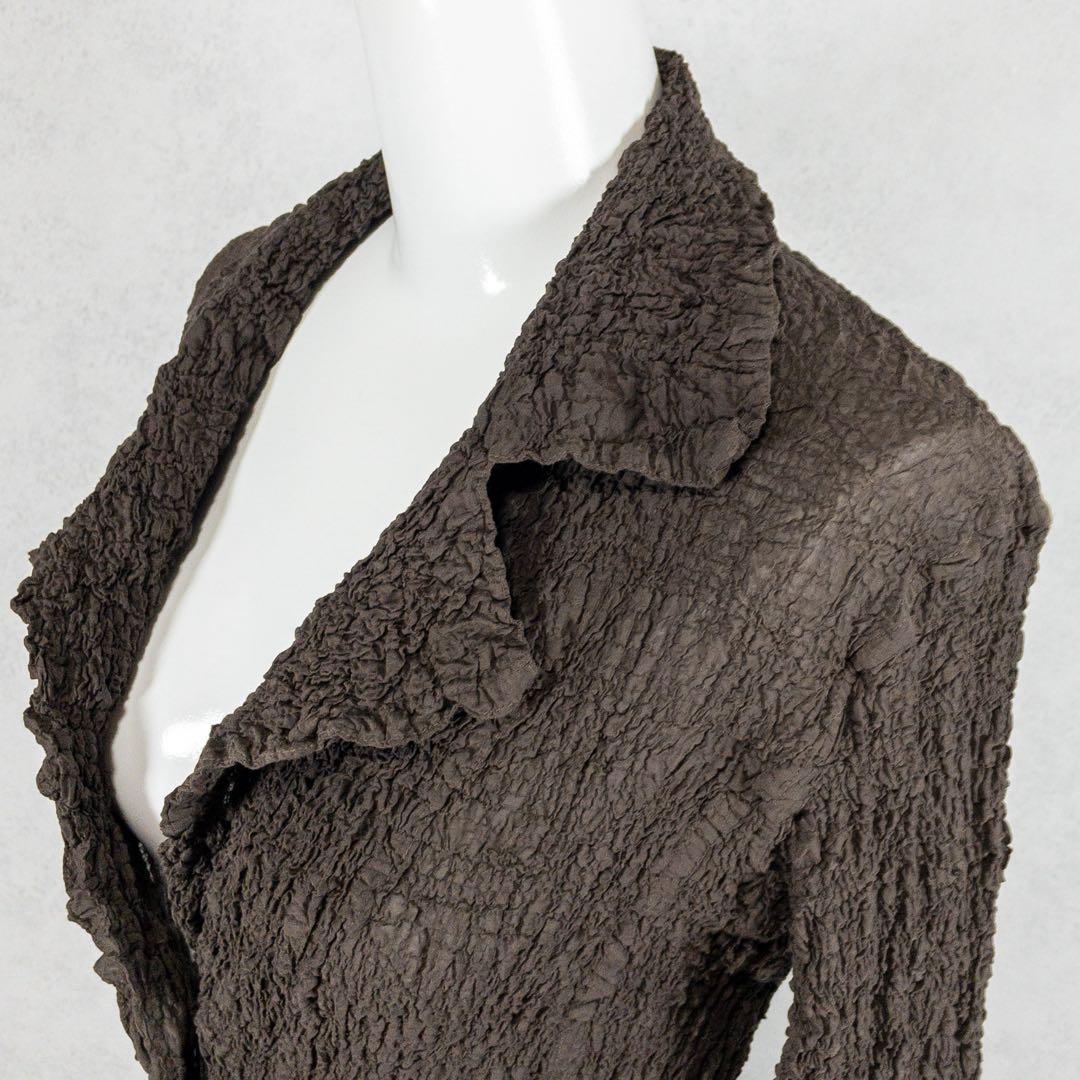 ISSEY MIYAKE ME カリフラワー　シワ加工　カーディガン　ジャケット