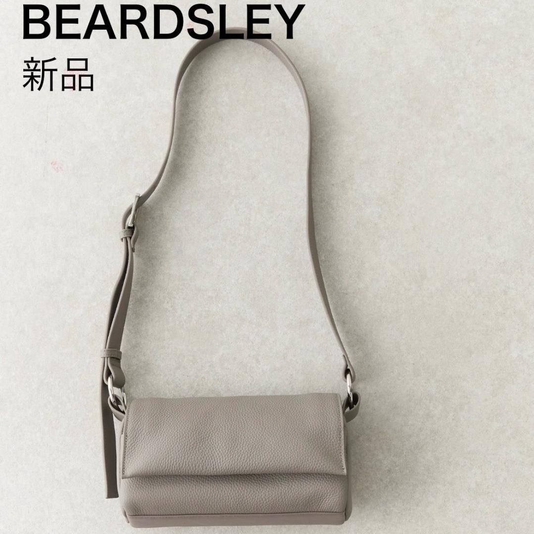 【新品タグ付】BEARDSLEY ミニレザーボディバッグ トープ/グレー系