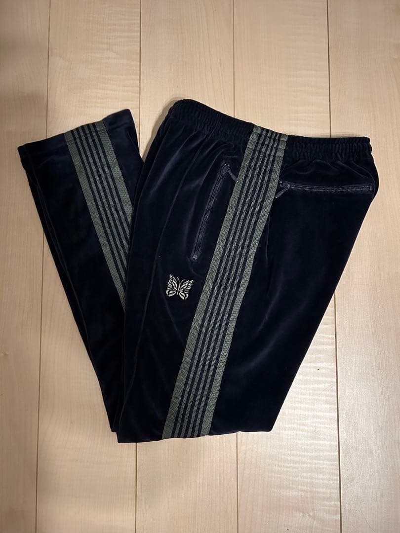【美品】Needles トラックパンツ XS ネイビー 日本製 正規品