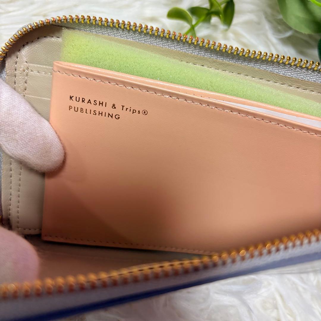 新品未使用★北欧暮らしの道具店「スリムに見えて収納上手」L字ファスナーの長財布