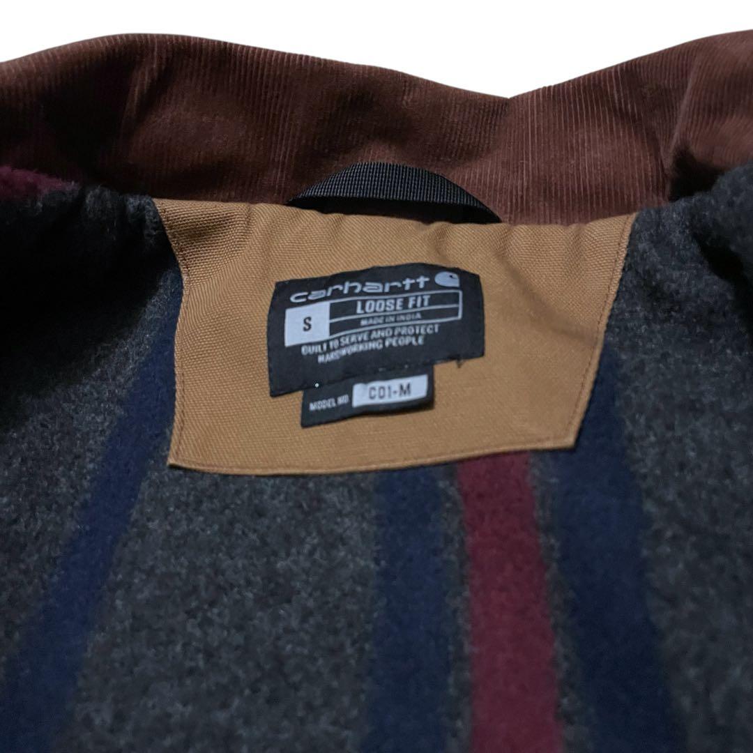 CarharttチョアコートSブラウンUSAワークジャケットダックジャケット