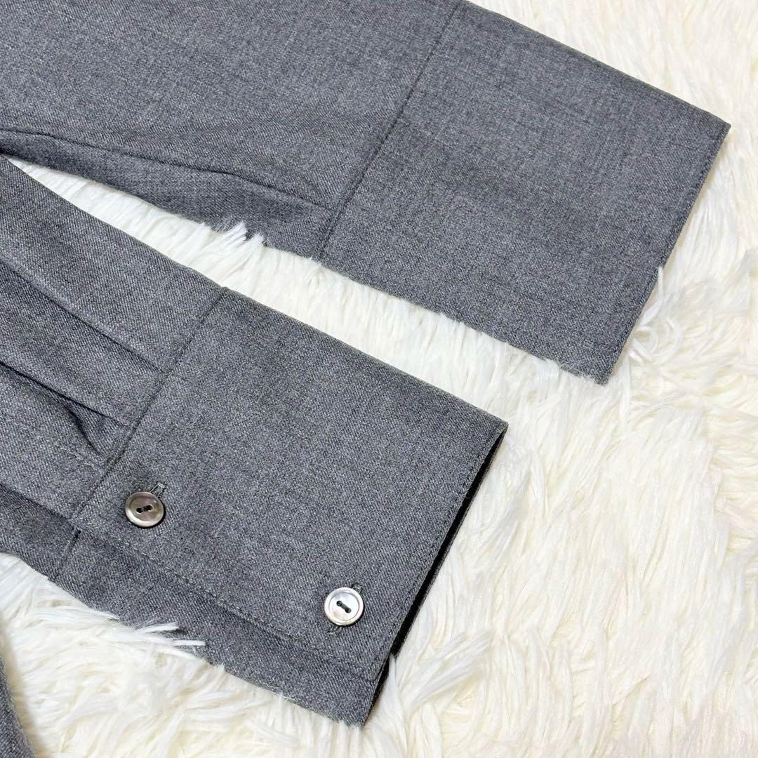 れい様【未使用タグ付き】23区　ウールストレッチツイル ピンタックワンピース