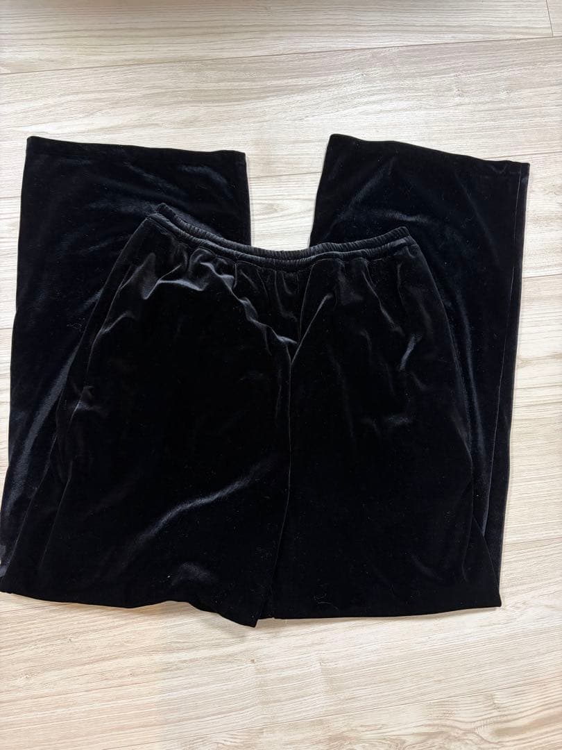【LIten】Velour wide pants size1 ベロアワイドパンツ
