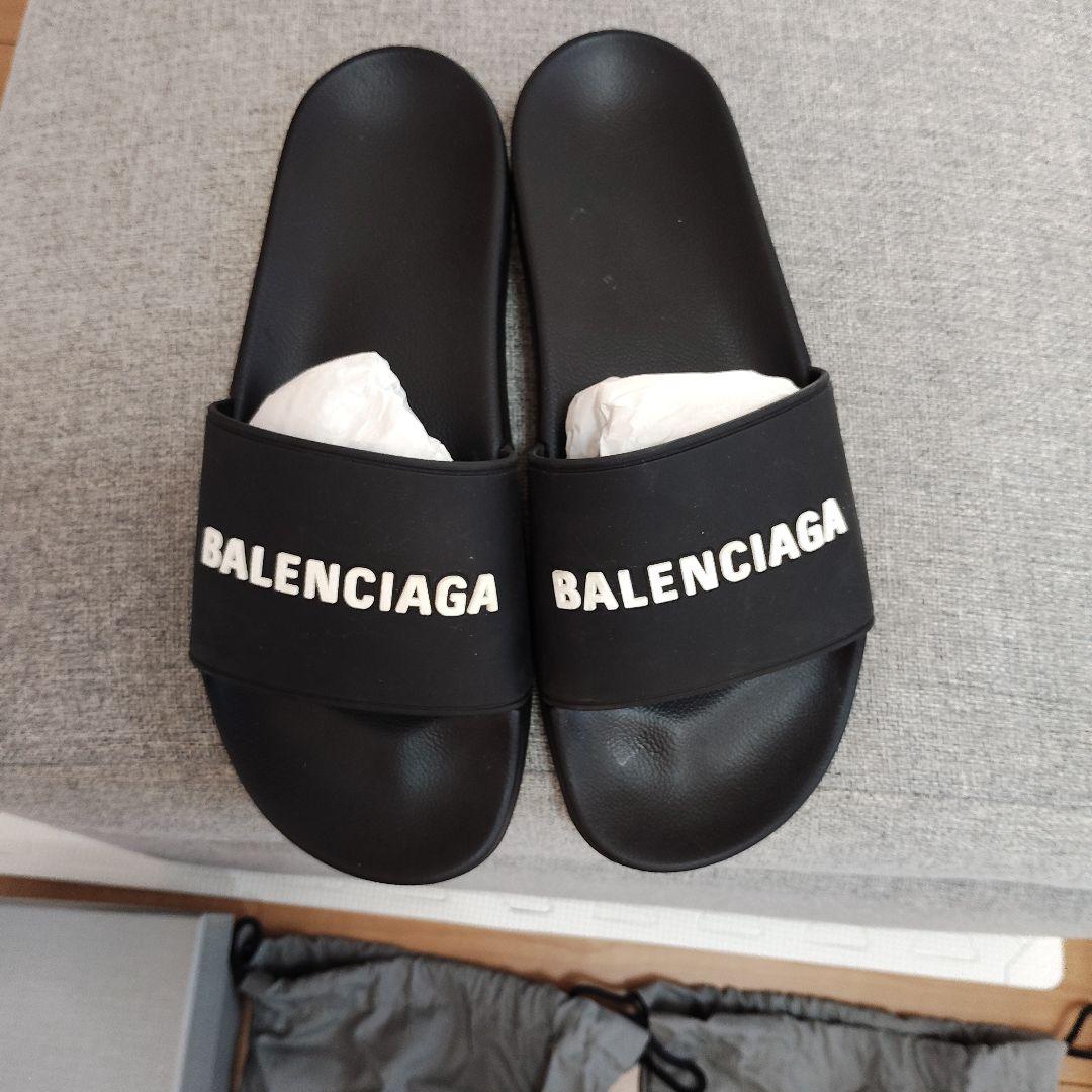 BALENCIAGA ブラック プールサイド　サンダル 42　27.5cm