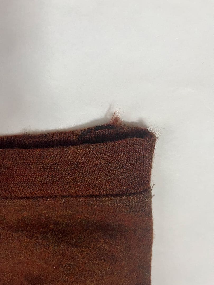 【希少 70s】ellesse COUNTRY WEAR 刺繍セーター XL 茶