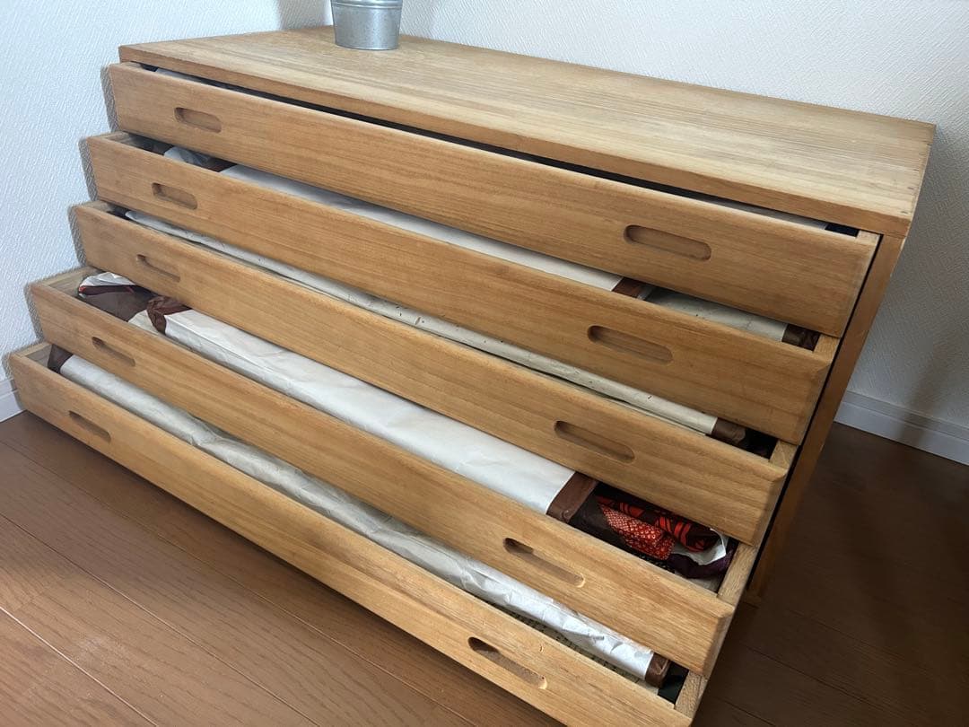 桐ダンス　５段　着物15枚収納