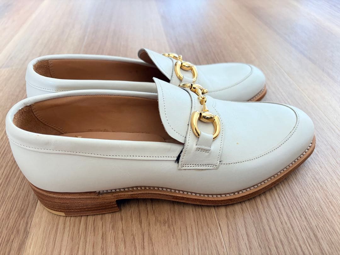 コバキタス　JOSEPH CHEANEY ホワイトローファー