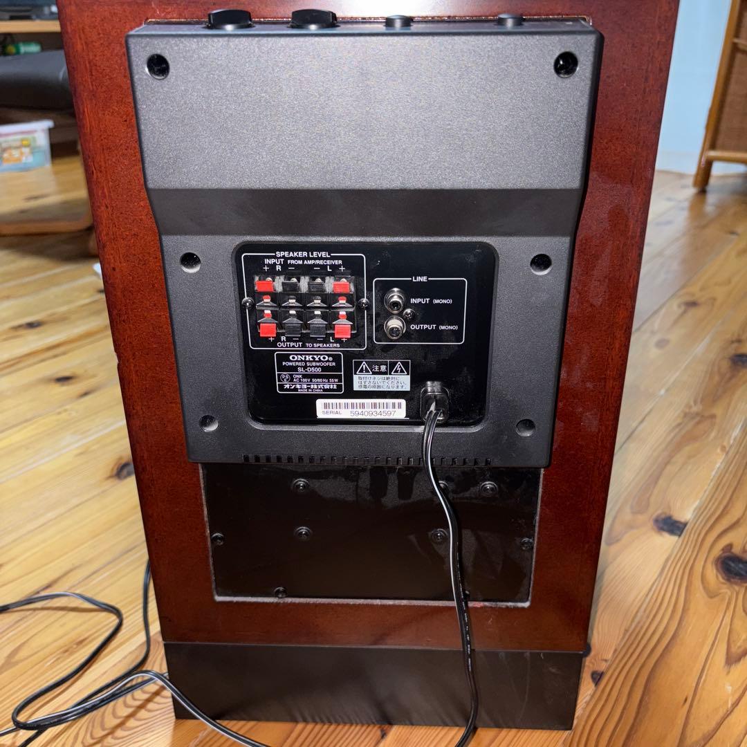 オンキョー　サブウーファー SL-D500 ONKYO