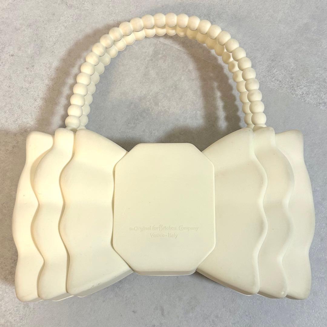 forBitches リボン ハンドバッグ ホワイト