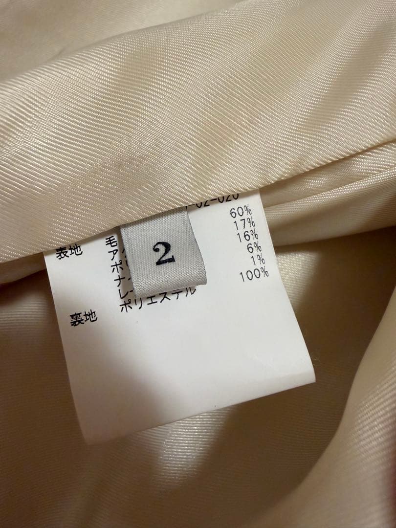 【LOULOU WILLOUGHBY】ツイードダブルミドルコート