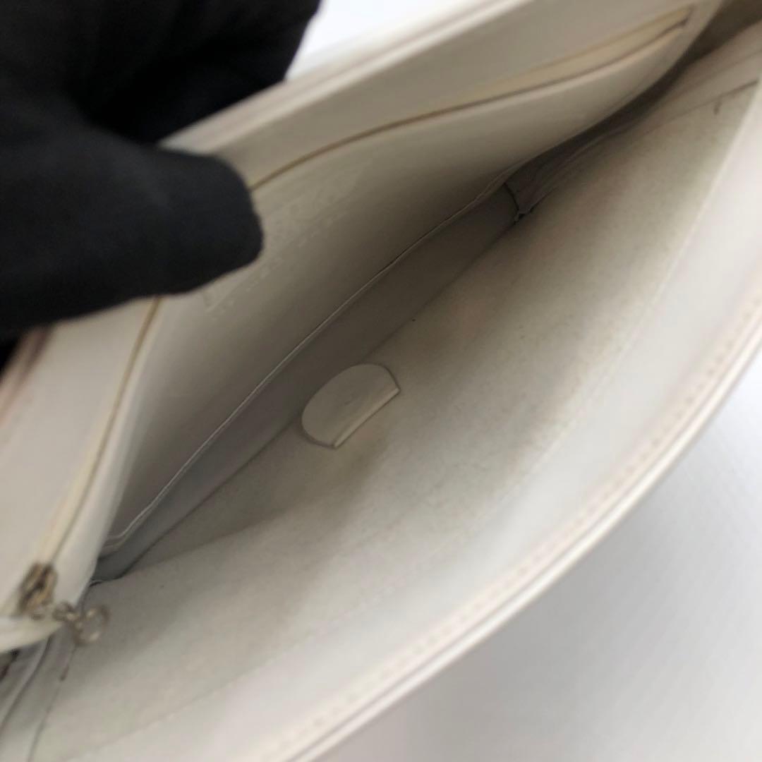 USA製 オールドコーチ ショルダーバッグ フラップ ホワイト レザー