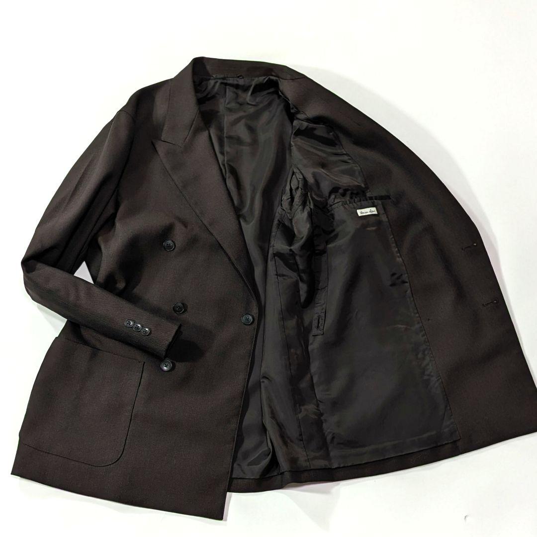 超高級★極美品★スティーブンアラン　ダブル6B　テーラードジャケット　ブラウン