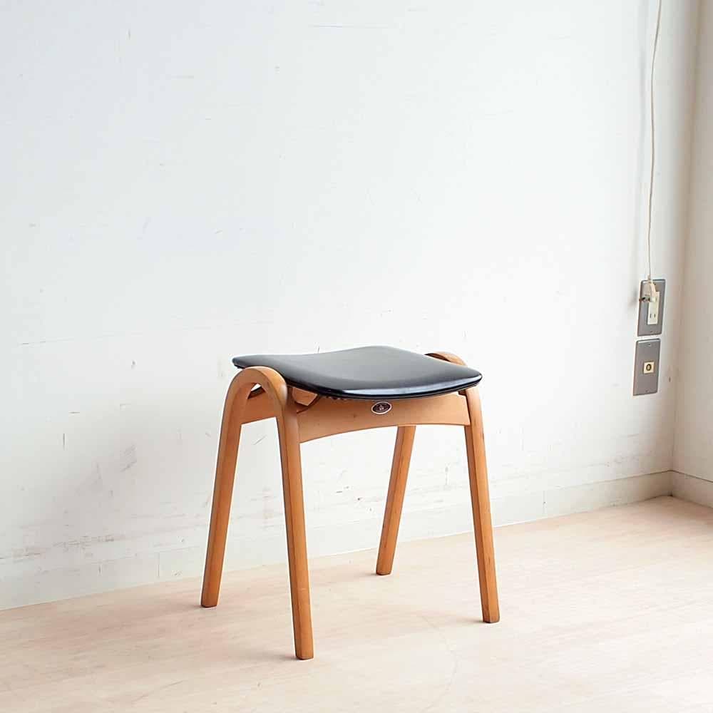 70s 80s 秋田木工 剣持勇 スツール 椅子 ヴィンテージ ZR23719