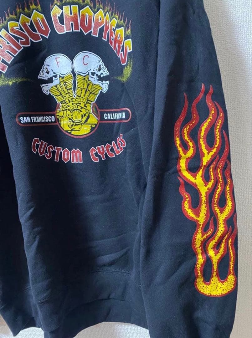 キムタク　US別注　FRISCOCHOPPERSスウェット　ファイアパターン