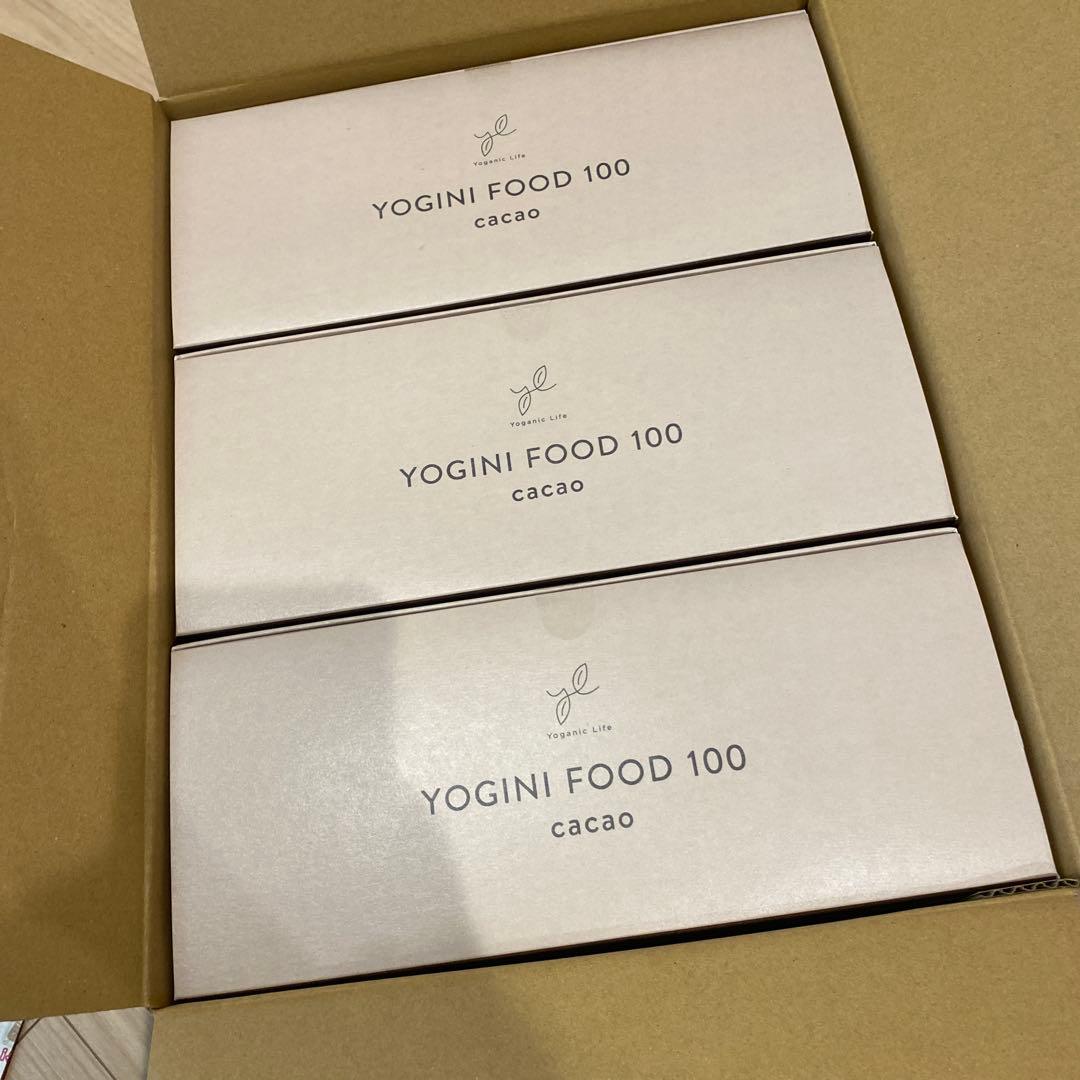 YOGINI FOOD 100 cacao 21袋入り　3箱セット