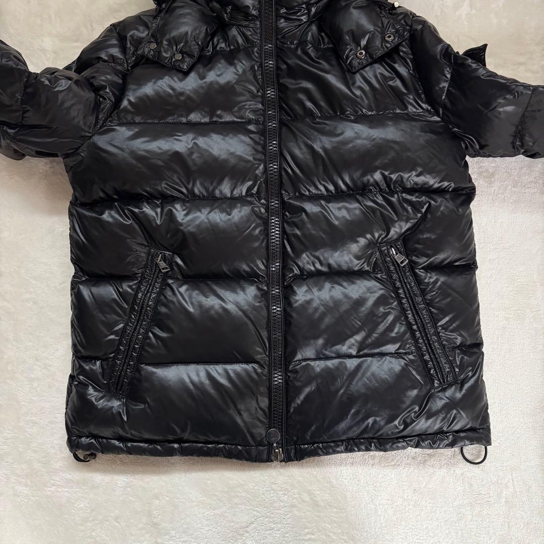 Lサイズ　MONCLER MAYA ダウンジャケット　ブラック　黒　3号表記
