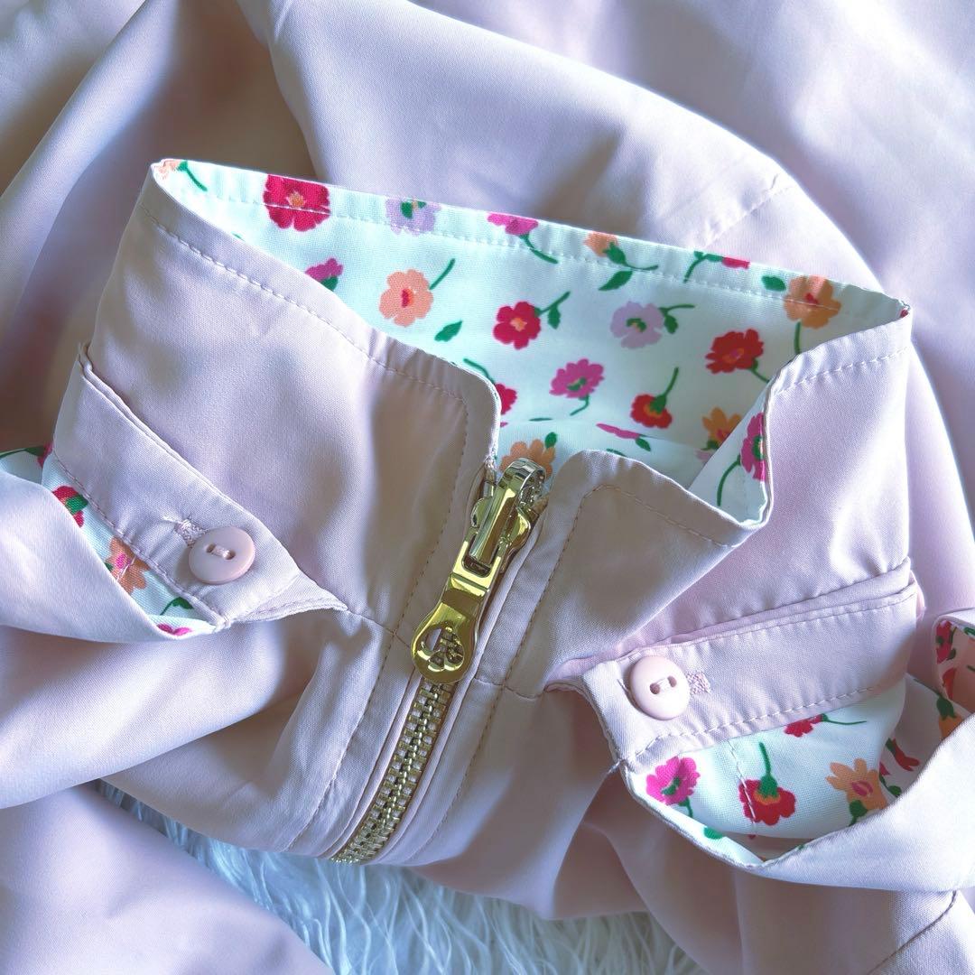 〈新品〉ケイトスペード　フラワーリバーシブルウィンドブレーカー【110】