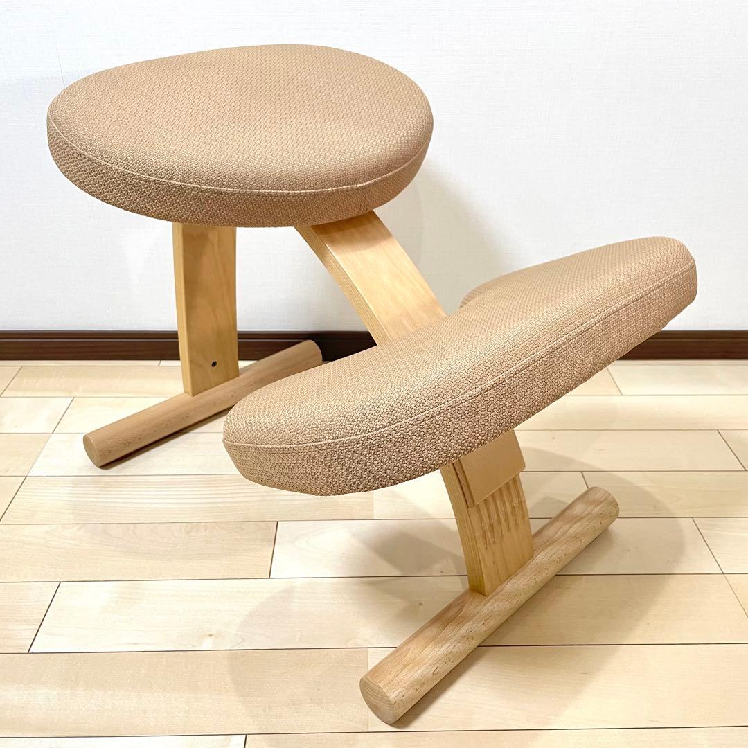 バランスラボ バランスチェア バランスイージー ベージュ 中古美品