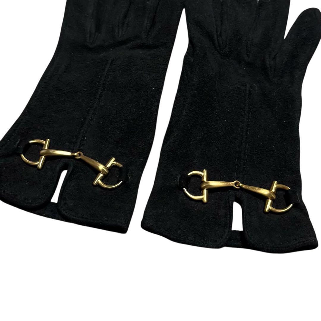 ❤️美品　GUCCIグッチ　スウェード　手袋グローブ　表記サイズ6.5